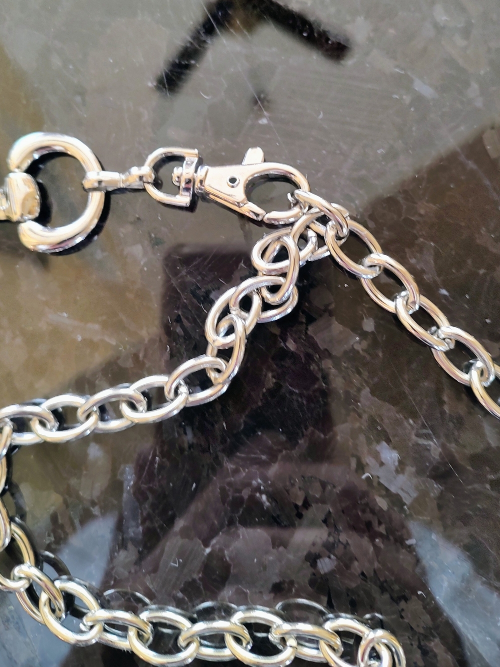 Silver Horsebit-Link Women's Fashion Belt - Picture 3 of 12